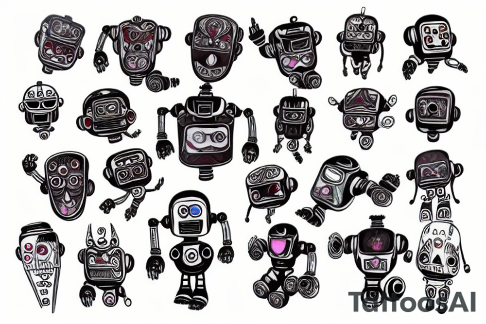 Robot tattoo idea