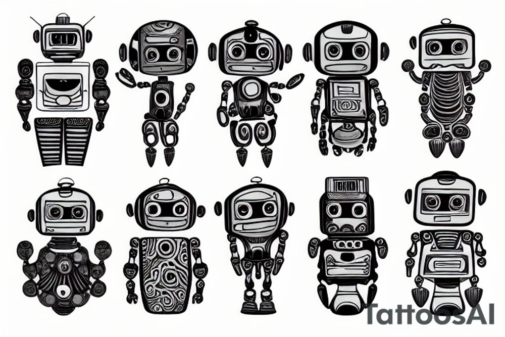 Robot tattoo idea