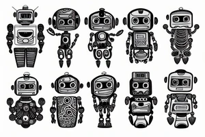 Robot tattoo idea