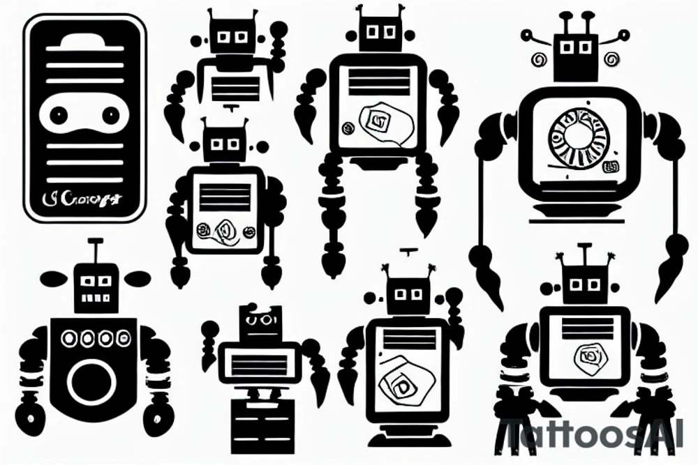Robot tattoo idea
