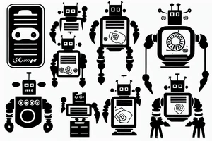 Robot tattoo idea