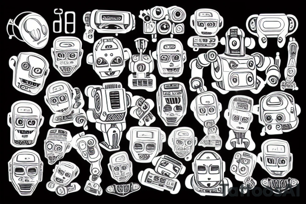 Robot tattoo idea