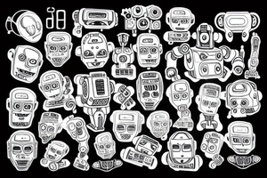 Robot tattoo idea