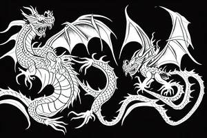 Winded dragon tattoo idea