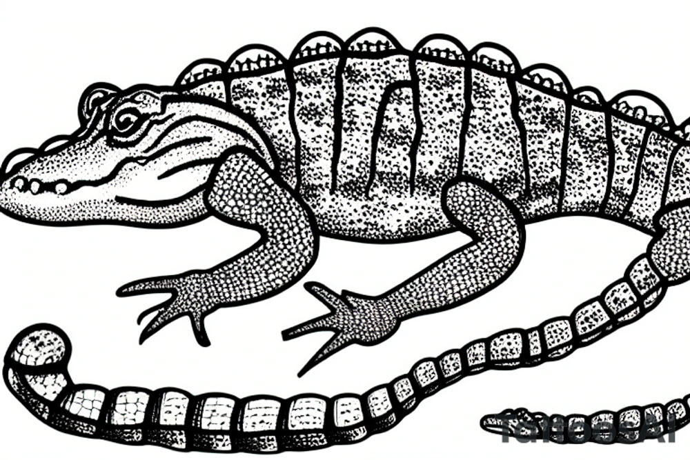 Alligator lizards in the air tattoo idea