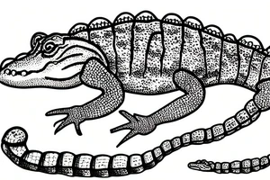 Alligator lizards in the air tattoo idea