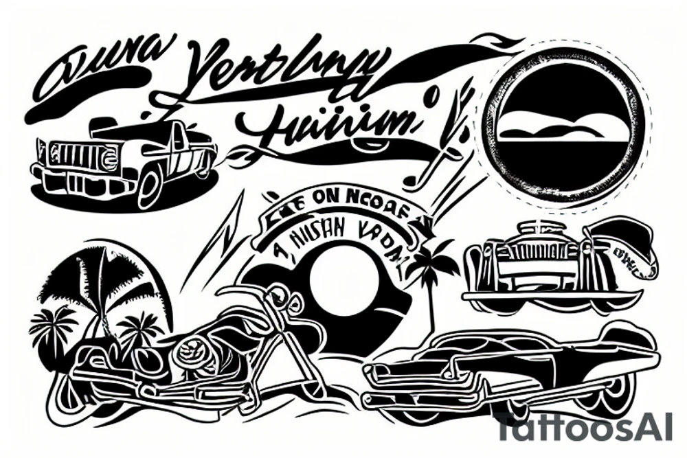 Ventura Highway in the sunshine tattoo idea