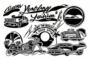 Ventura Highway in the sunshine tattoo idea