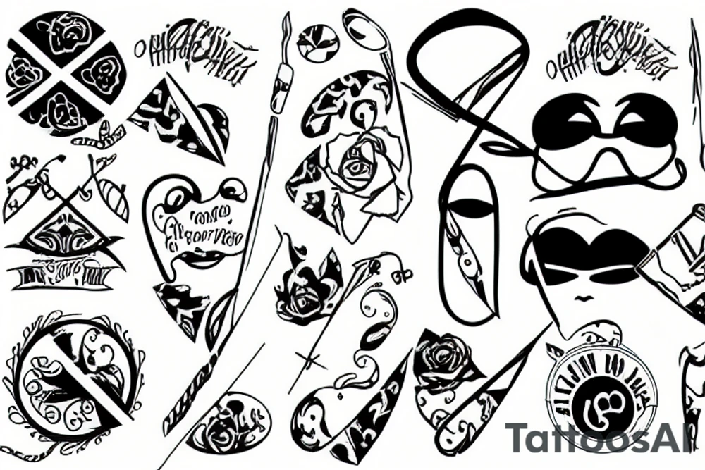 Orange with a band aid tattoo idea