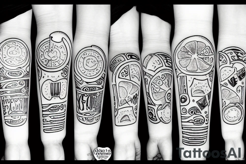 Whole orange with a band aid tattoo idea