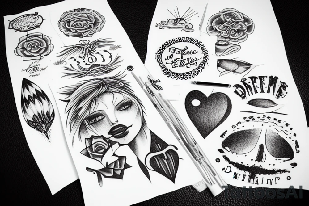 "Dream" written tattoo idea
