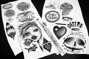 "Dream" written tattoo idea