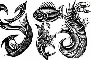 Fish Hook Guam Tattoo tattoo idea