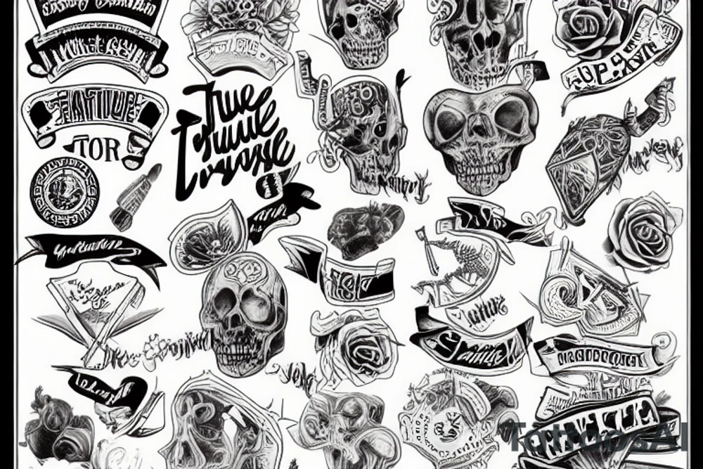 the "TRUE" word tattoo idea