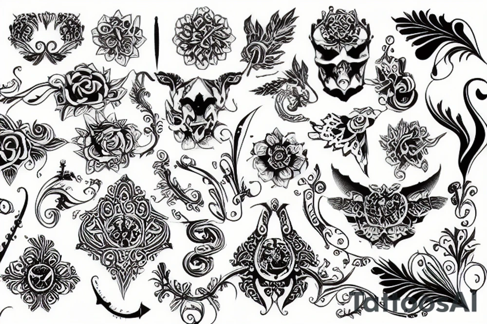Ornamental tattoo idea