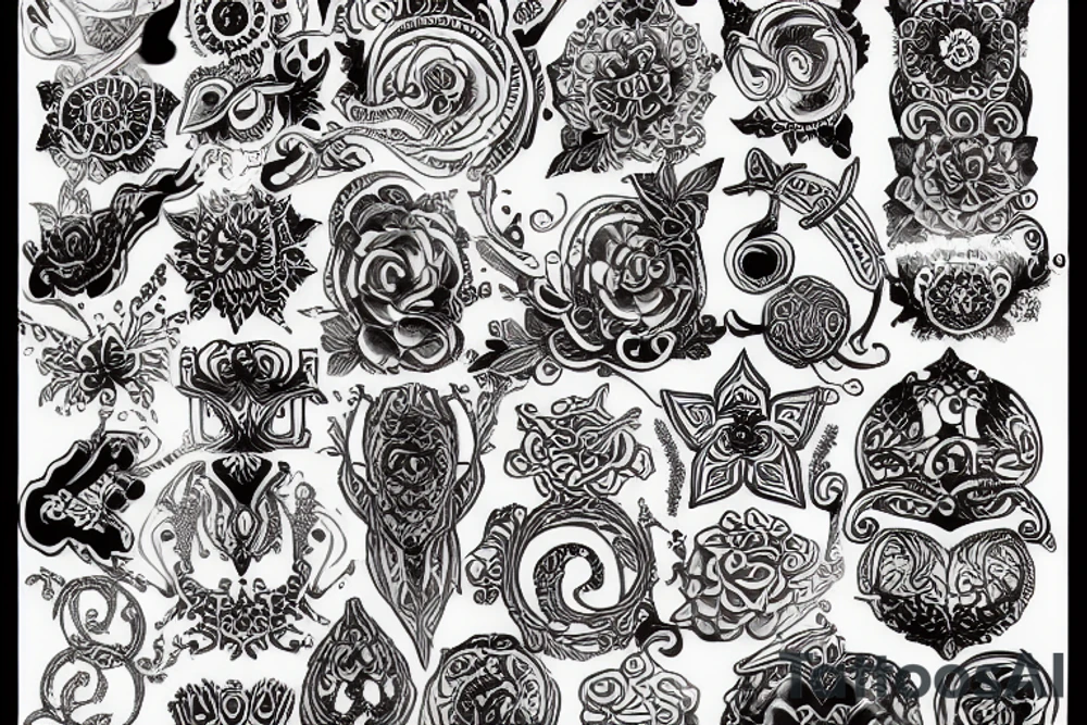 Ornamental tattoo idea