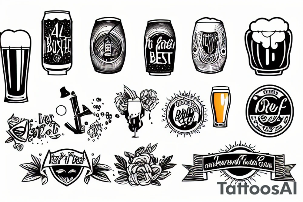 Craft beer tattoo idea