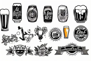 Craft beer tattoo idea