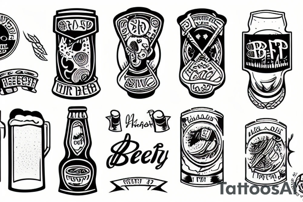 Craft beer tattoo idea