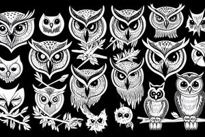 Owl hunt death tattoo idea