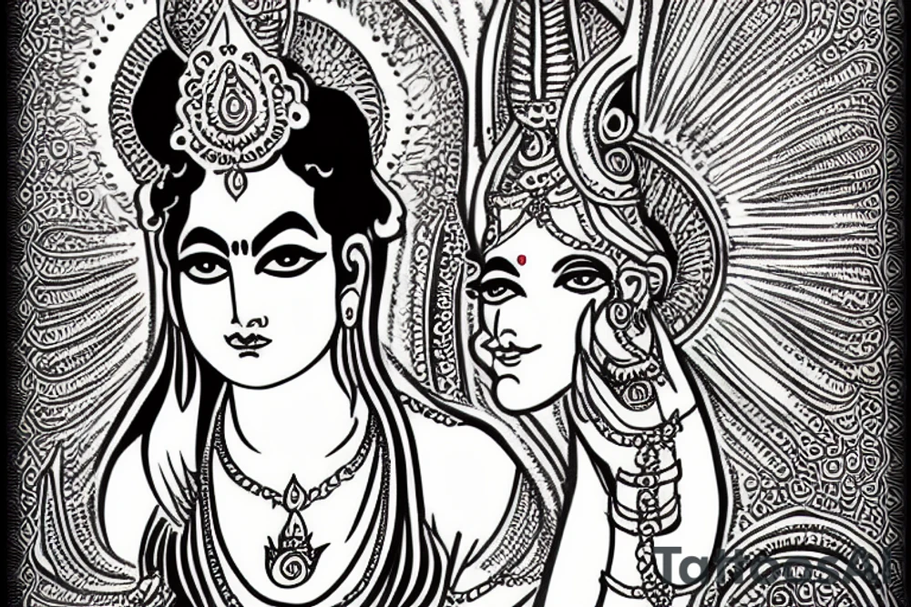 kali maa hindu godess tattoo idea