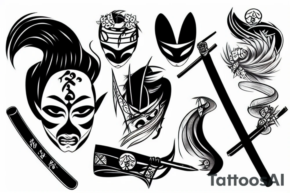 katana tattoo idea