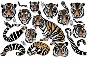 Tiger ram tattoo idea