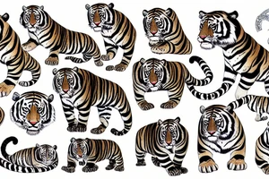 Tiger ram tattoo idea