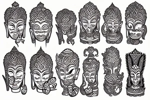 Thai Temple writing tattoo idea