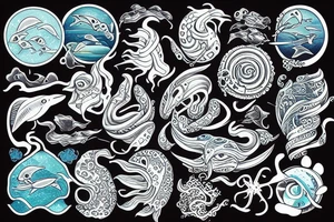 Ocean inspired tattoo idea