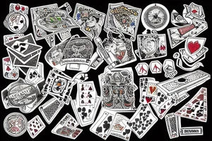 gambling tattoo idea