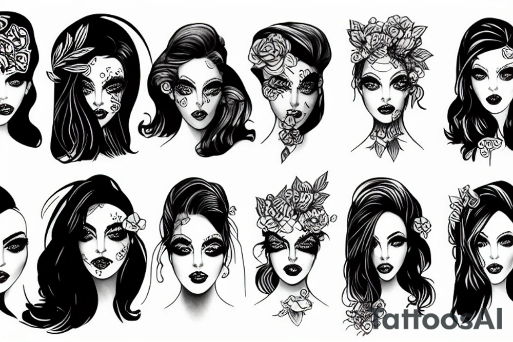Android women tattoo idea