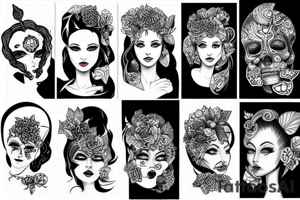 Android women tattoo idea