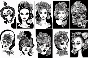 Android women tattoo idea