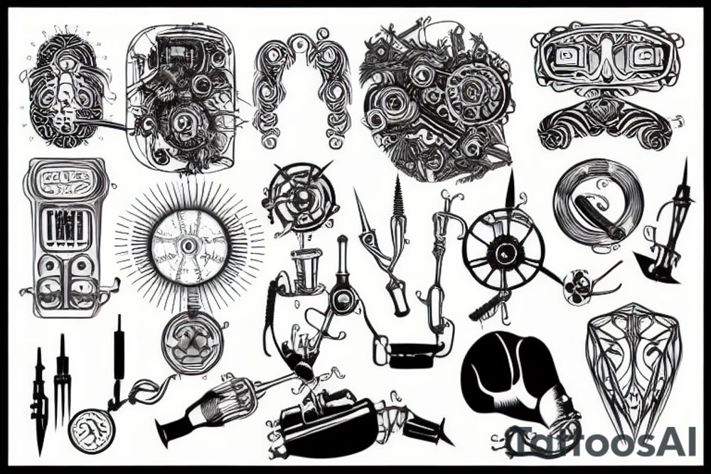 electrical mechanical tattoo idea