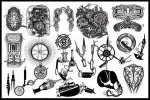 electrical mechanical tattoo idea