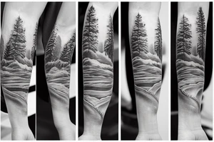 landscape tattoo idea