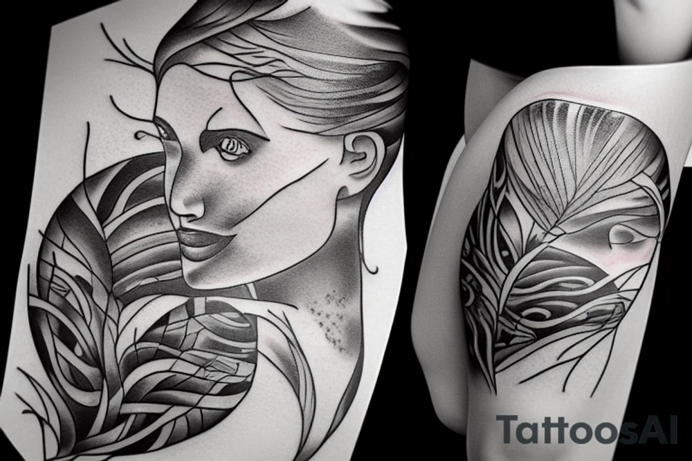 landscape tattoo idea