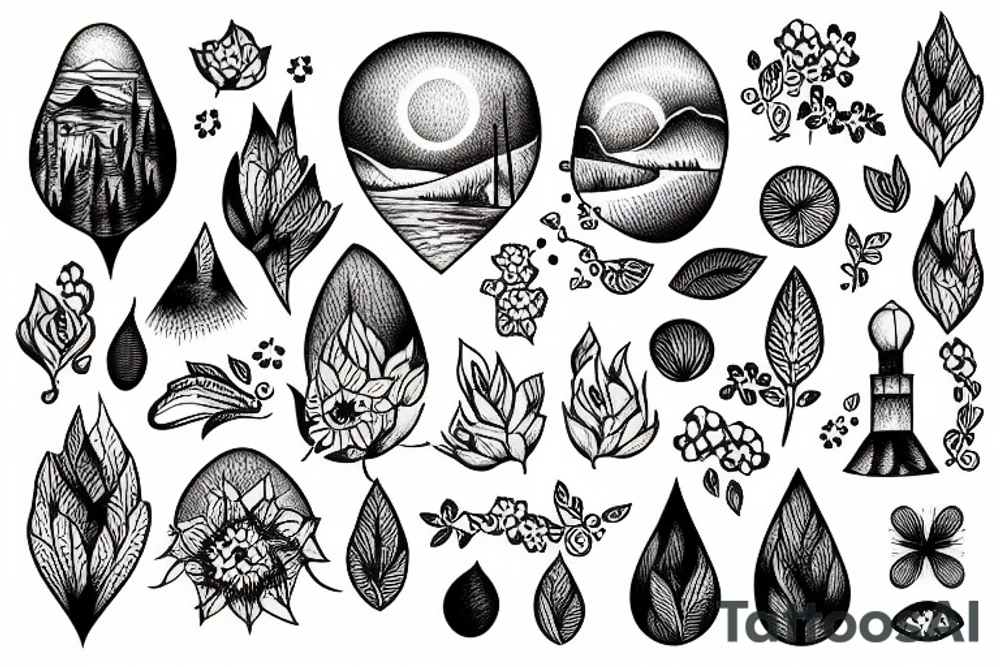 landscape tattoo idea