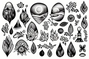 landscape tattoo idea