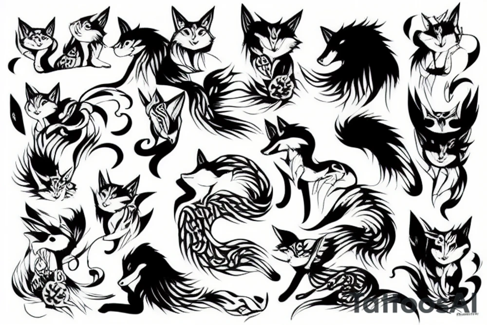 Kitsune tattoo idea