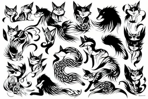 Kitsune tattoo idea