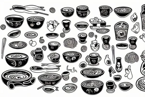 a bowl of ramen tattoo idea
