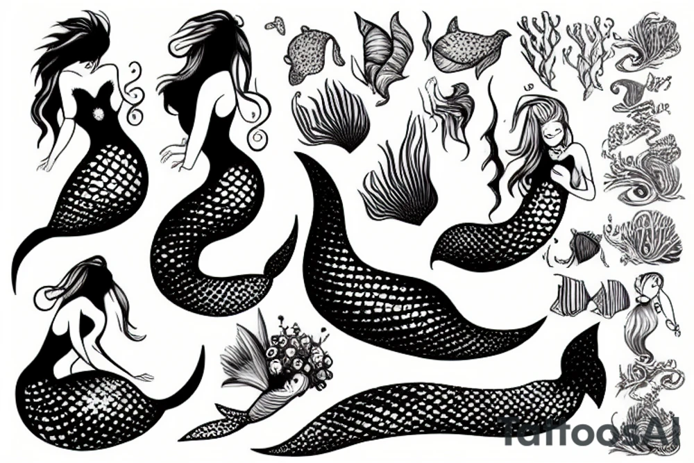 Mermaid tattoo idea