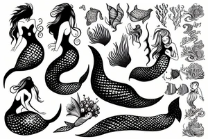 Mermaid tattoo idea
