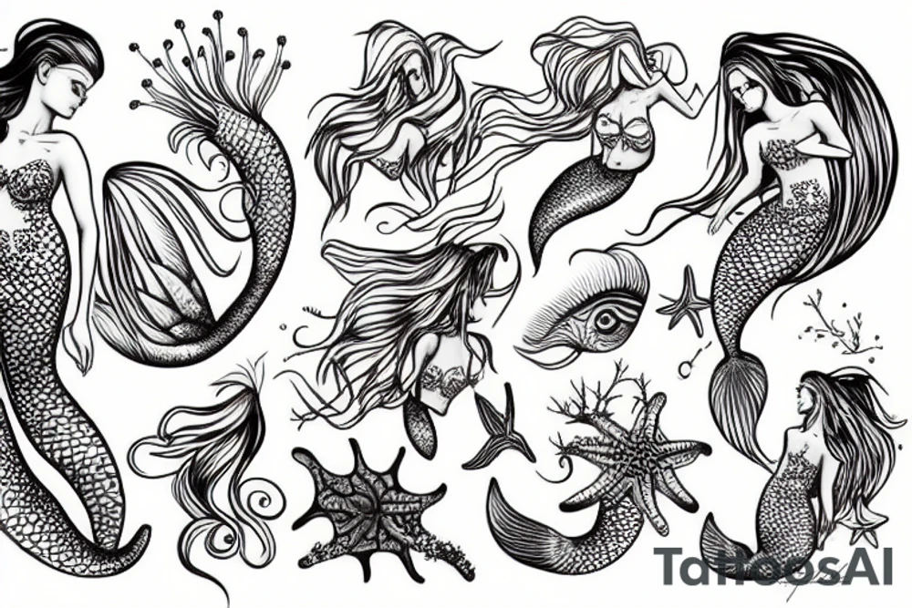 Mermaid tattoo idea