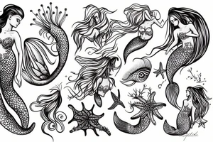 Mermaid tattoo idea