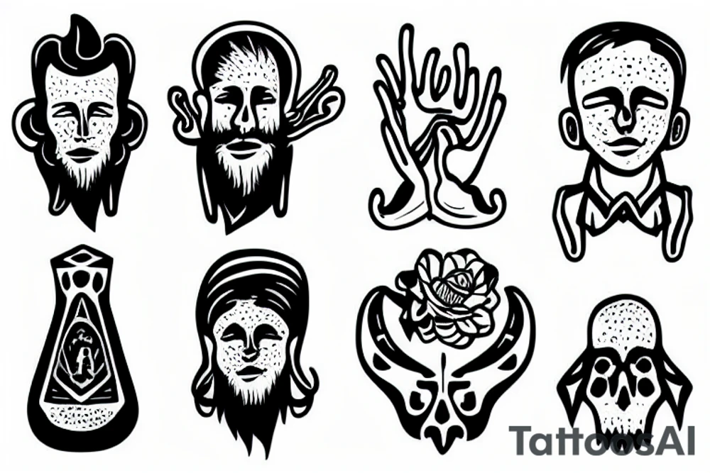 A man walking into the unknown tattoo idea