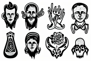 A man walking into the unknown tattoo idea