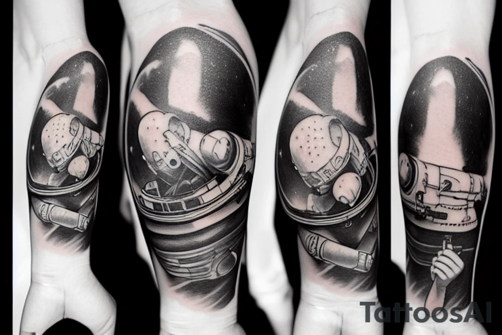 Astronaut tattoo idea